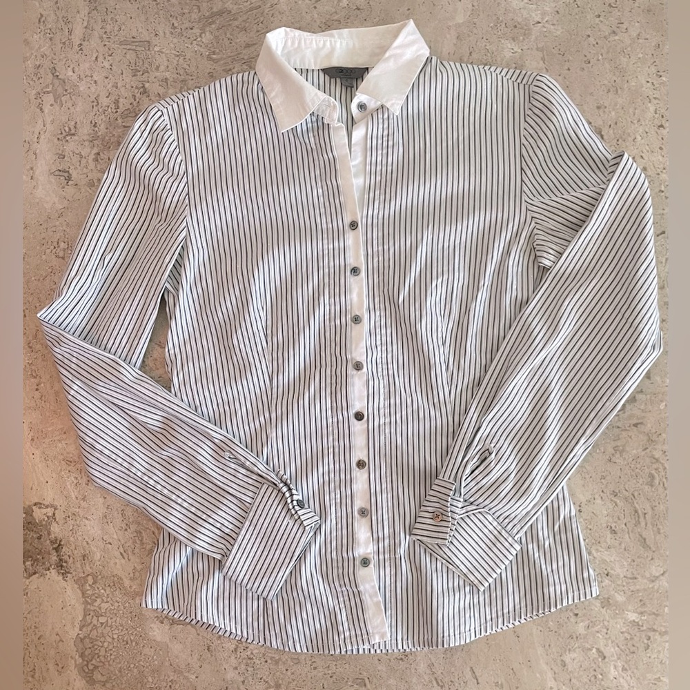 G2000 Y2K Fitted Striped Button Up